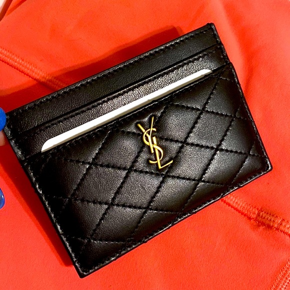 Yves Saint Laurent Accessories - HP🎉NWT YSL Quilted Lambskin Card Case
